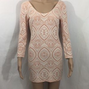 Free People dress bodycon brocade size small